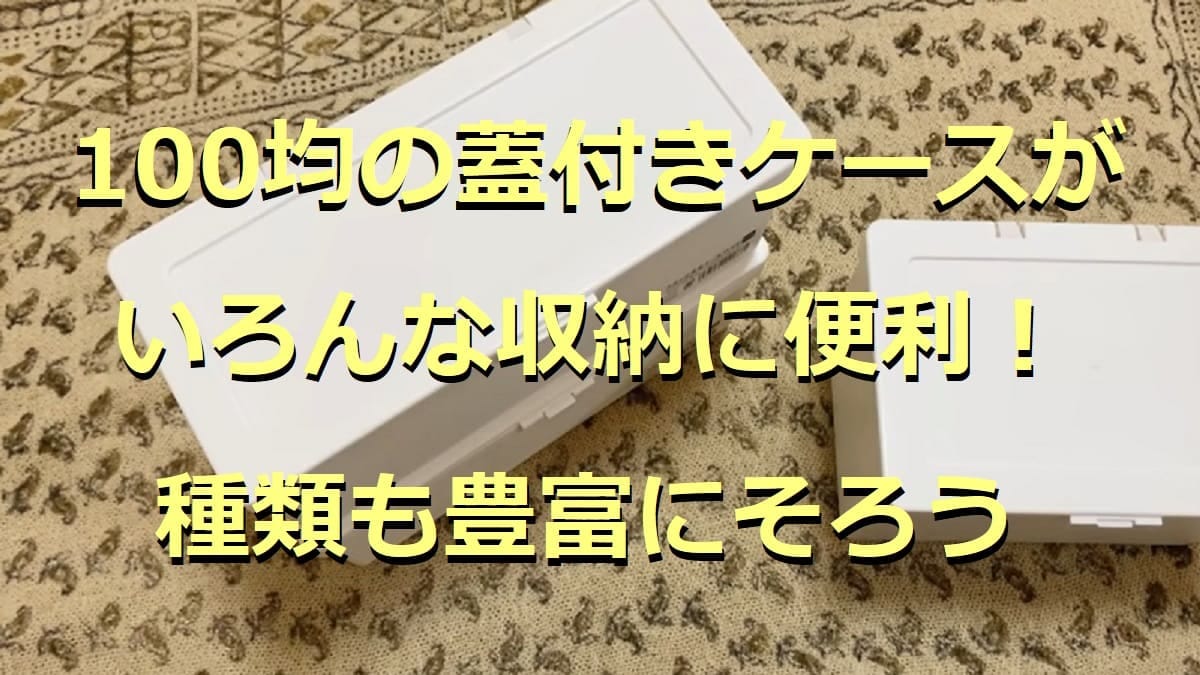 100均の蓋付きケース8選！小物収納ケースや大きい深型ボックスまで厳選