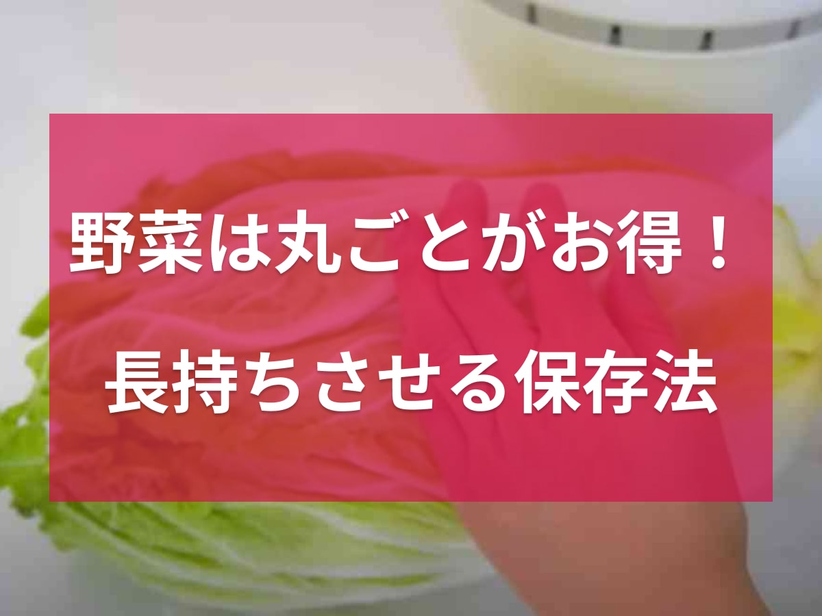 【節約術】白菜はまるごとを剥きながら使うのがおすすめ！長持ちさせる保存方法とは？