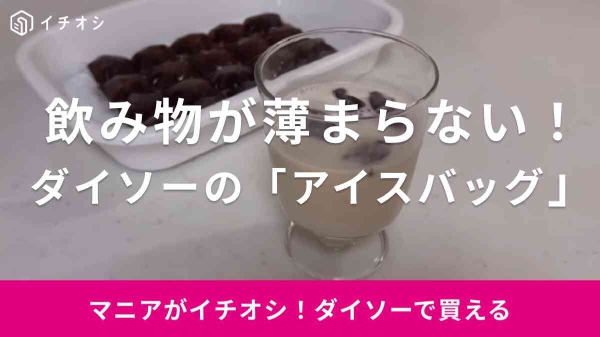 【ダイソー】飲み物が氷で薄まらないって画期的すぎん!?好きな味の氷が作れる「アイスバッグ」の使い方とは