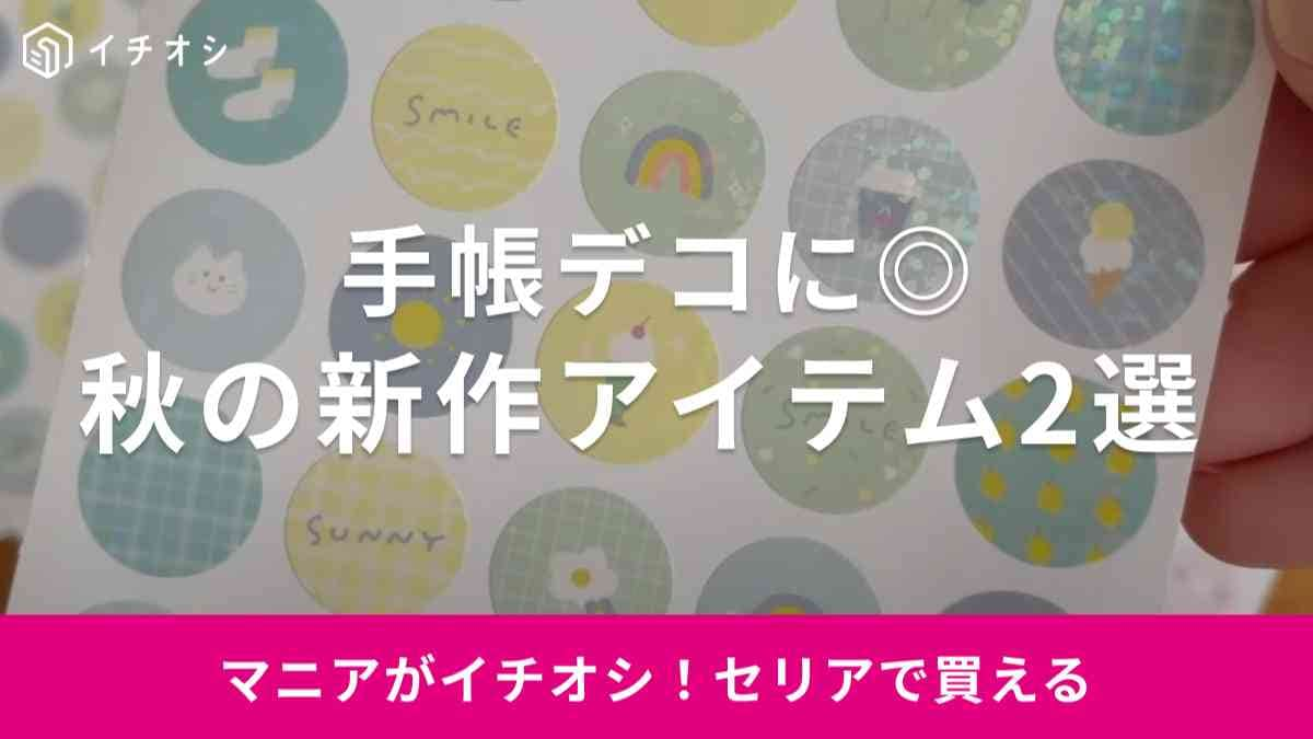 【セリア】2023年秋の新作ステーショナリー2選！100均で手帳やカレンダーをかわいくデコ◎