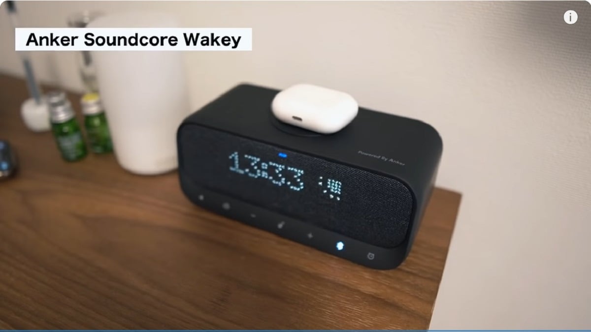 音楽も時計も充電もこれ1台！シンプルな暮らしに溶け込む【アンカー】スピーカー「Soundcore Wakey」