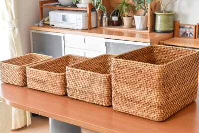 無印良品のラタンバスケットは使いやすい？種類やサイズについて知りたい！