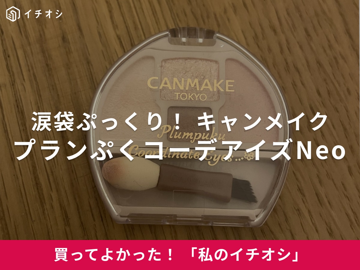 【キャンメイク】涙袋ぷっくり！「プランぷくコーデアイズNeo N01」はプチプラとは思えない発色の良さ（20代女性）