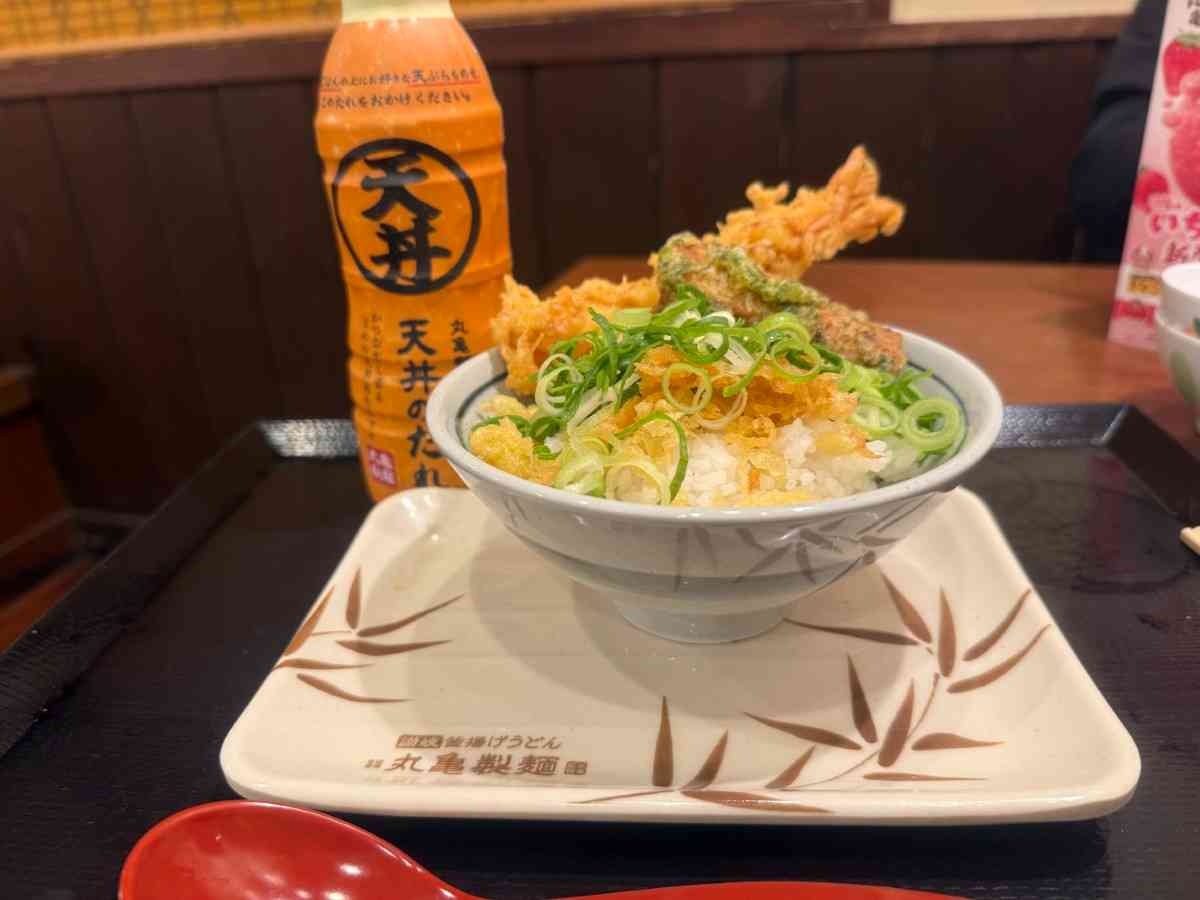 丸亀製麺で天丼ができちゃった!