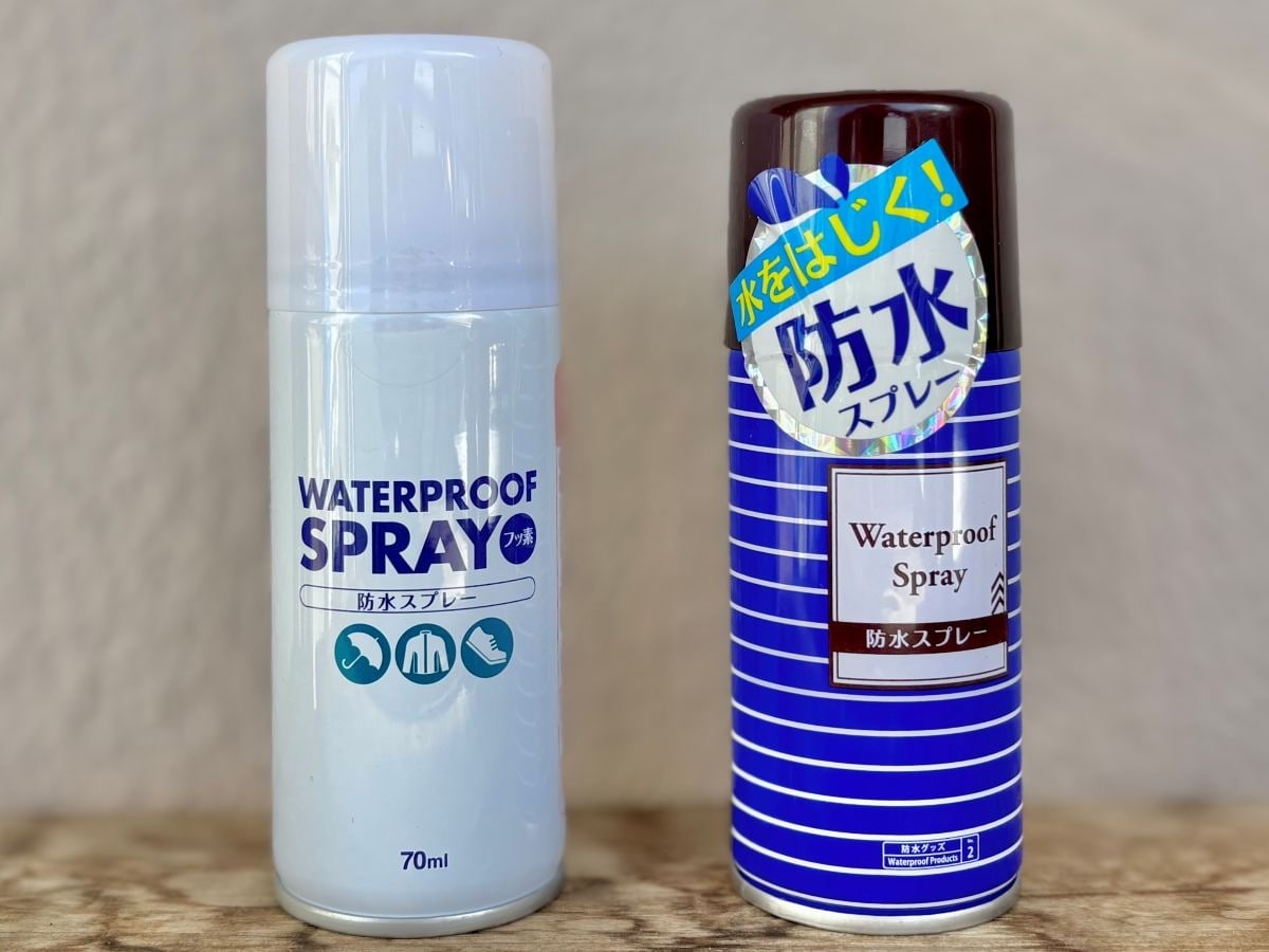 ダイソーの「防水スプレー」