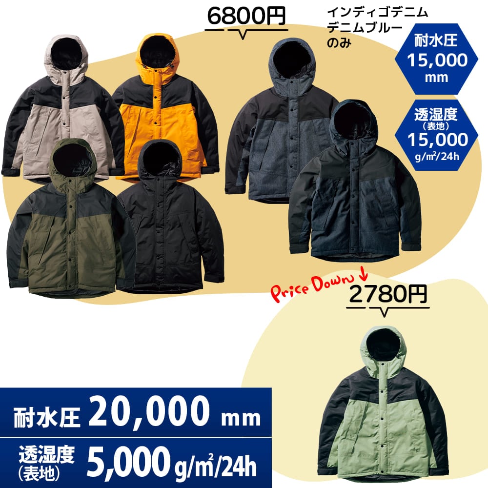 ワークマン「イージス(R)フュージョンダウンジャケット」