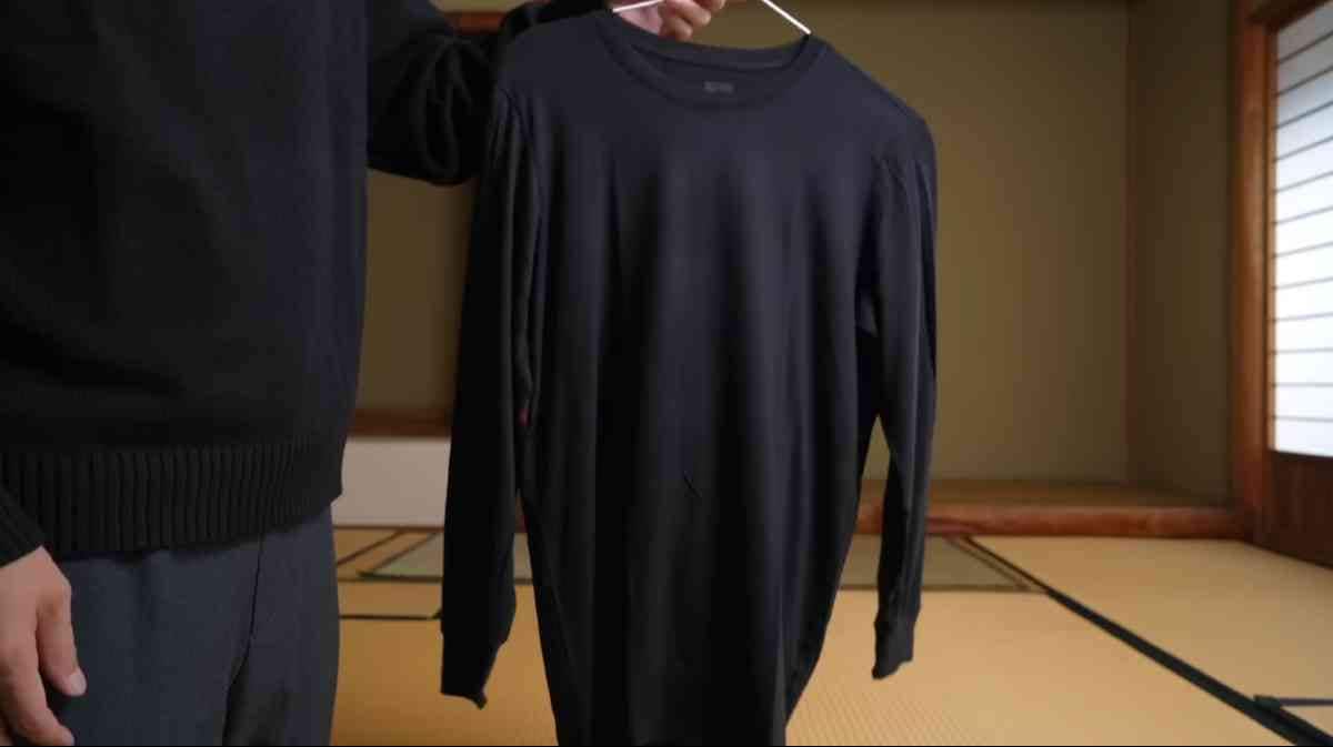 ユニクロC┃極暖ヒートテックカシミヤブレンドクルーネックT/9分袖