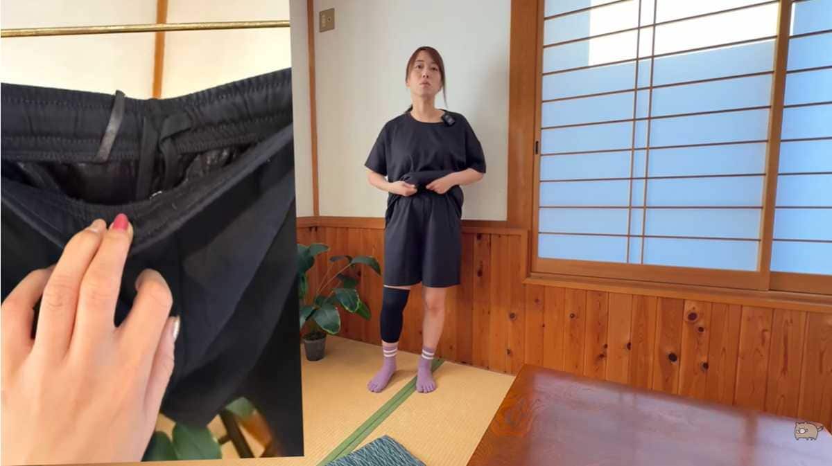 ワークマン「レディース メディヒール(R)ルームハーフパンツ」はサイズ調整可能