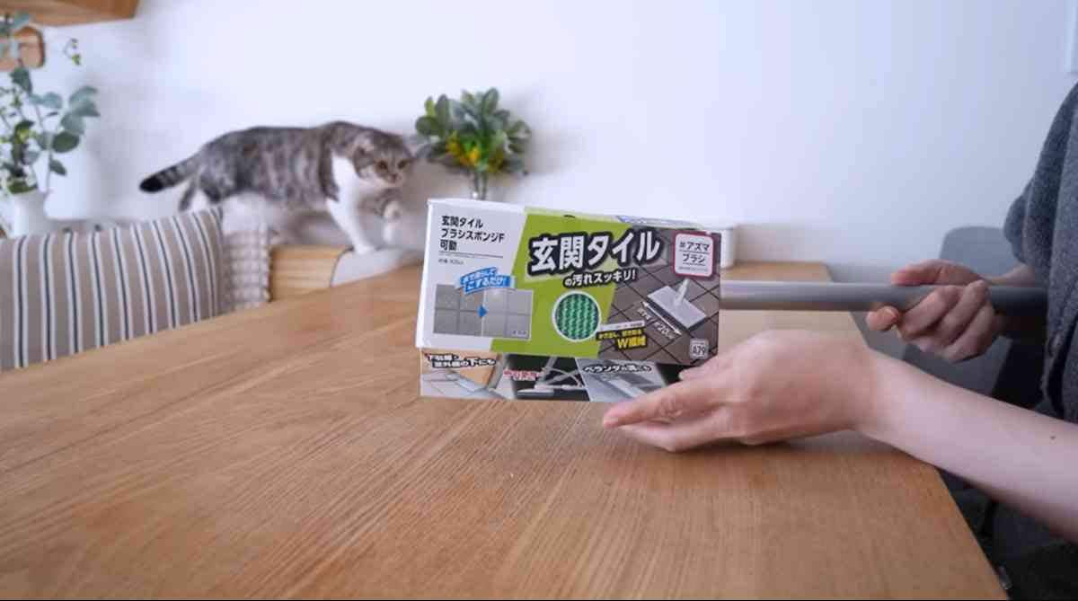 アズマ工業の「玄関タイルブラシスポンジ」