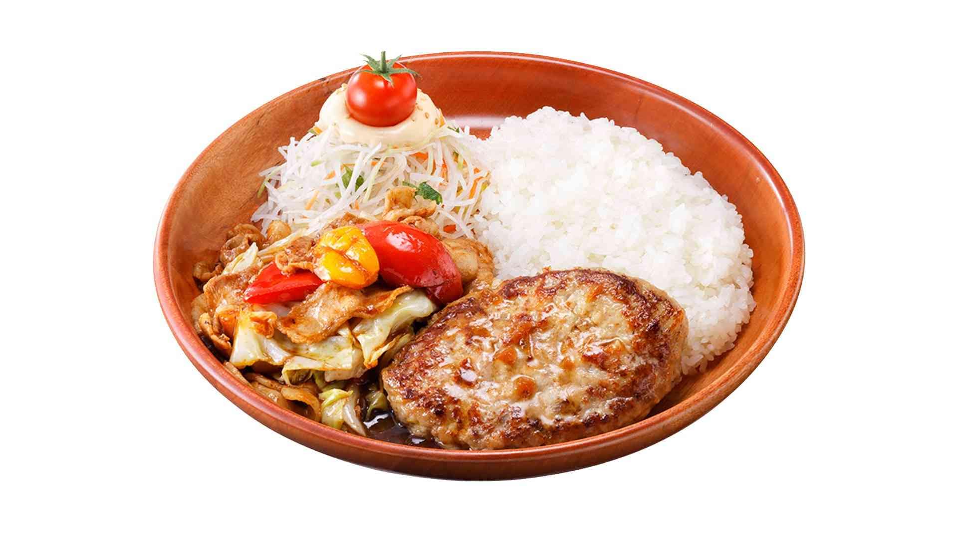 回鍋肉&ハンバーグディッシュ 