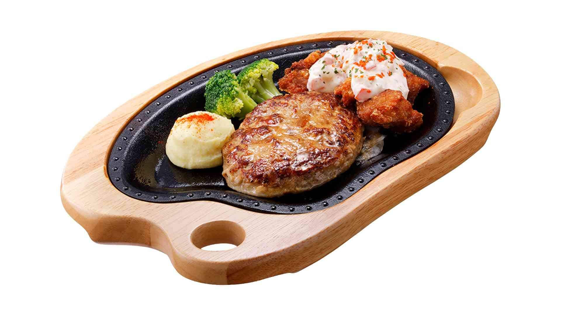  タルタルザンギ&ハンバーグステーキ 