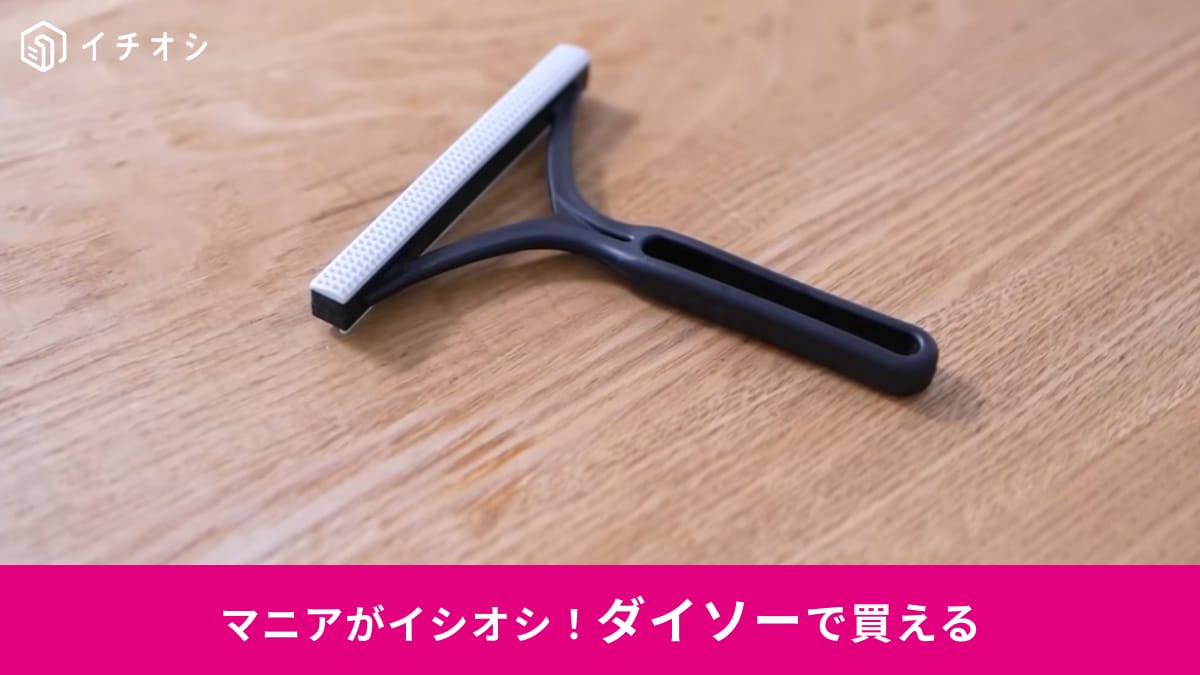 【ダイソー神アイテム】売り切れ続出！110円「T字リントブラシ」がペットの抜け毛掃除に最強すぎる