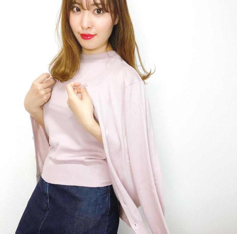 1枚は欲しい半袖ニット！GU「UVカットウォッシャブルクルーネックセーター」