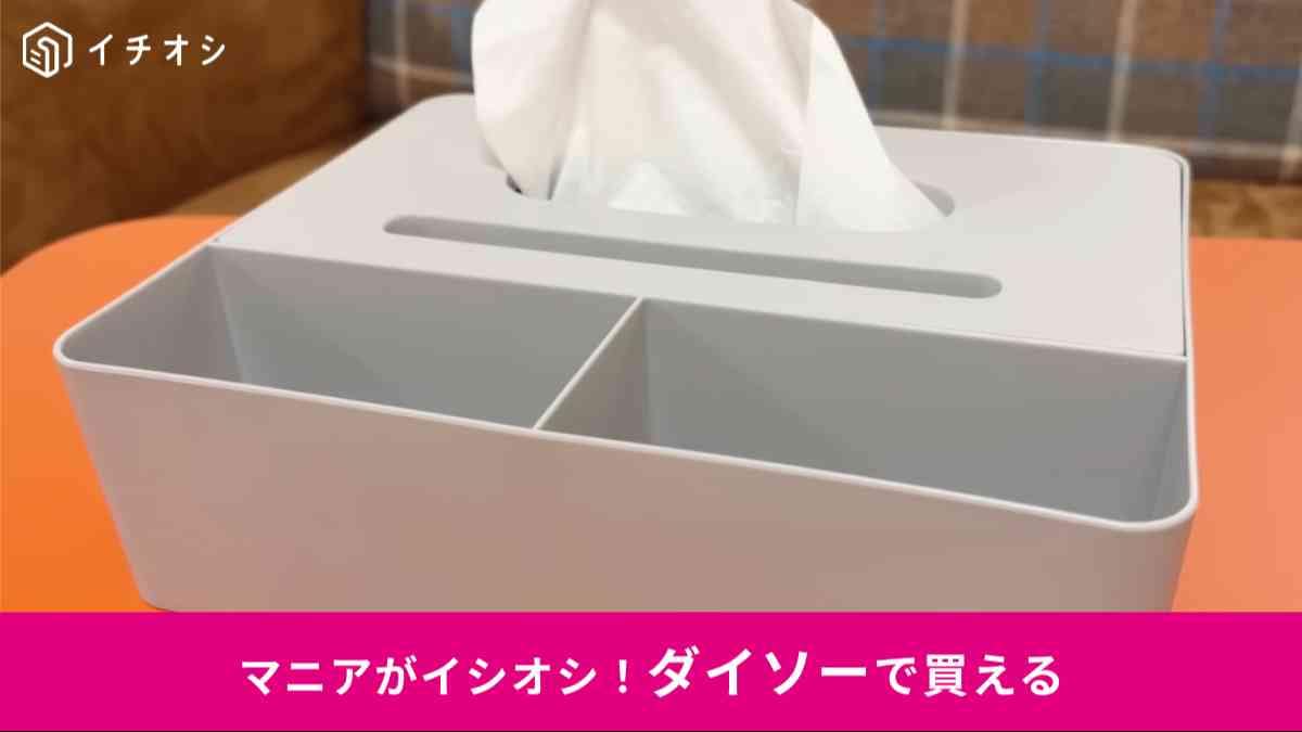 ダイソー┃ティッシュケース（仕切り付）