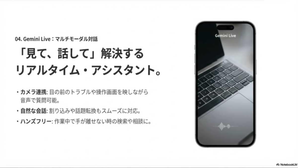 カメラ映像を見せながらリアルタイムでAIと会話して解決