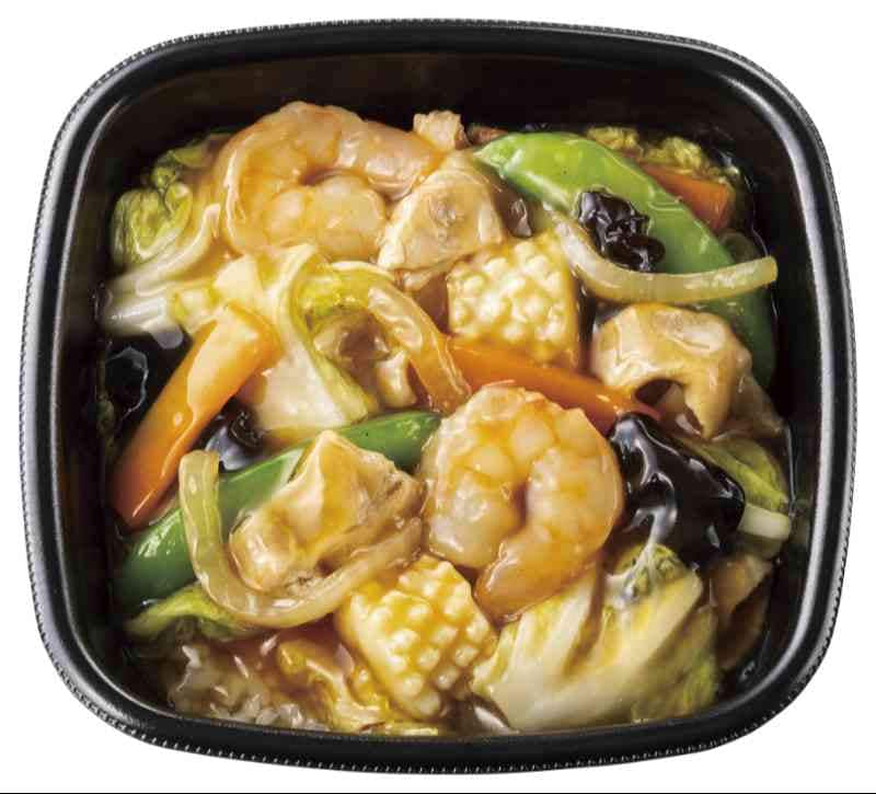 エビ・イカ入り！　海鮮中華あんかけごはん　840円　 　　