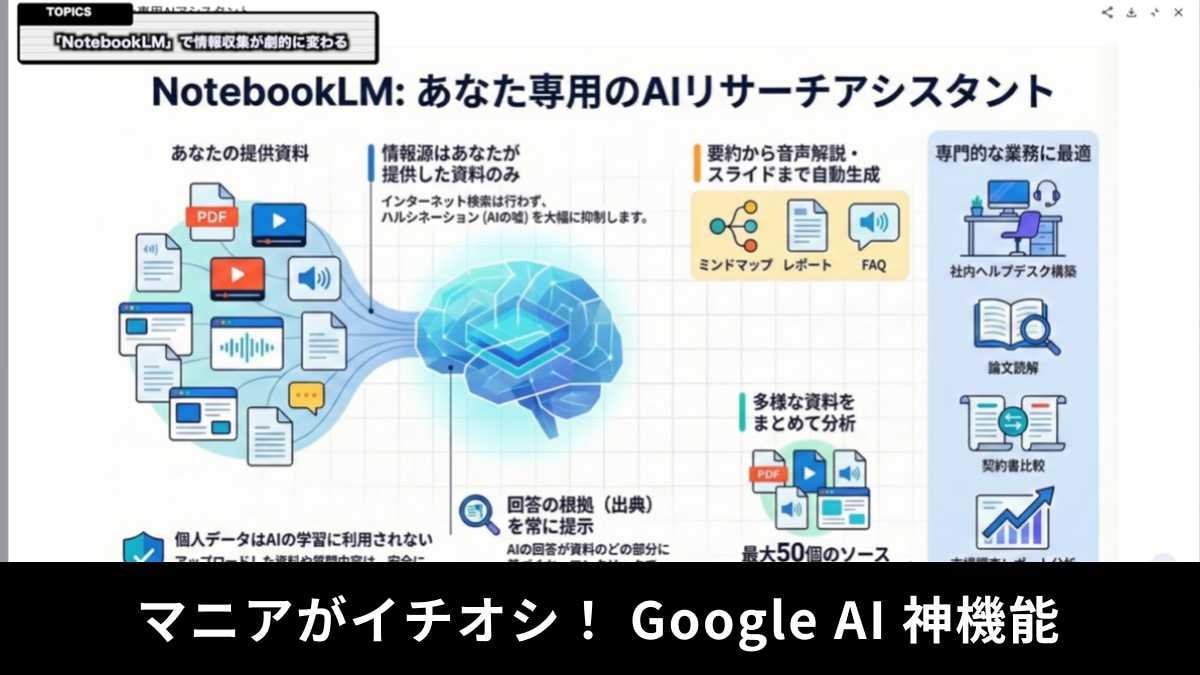 【Google AI神機能】「プログラミング知識ゼロでもOK！」チャットで専用ツールが作れちゃう？！