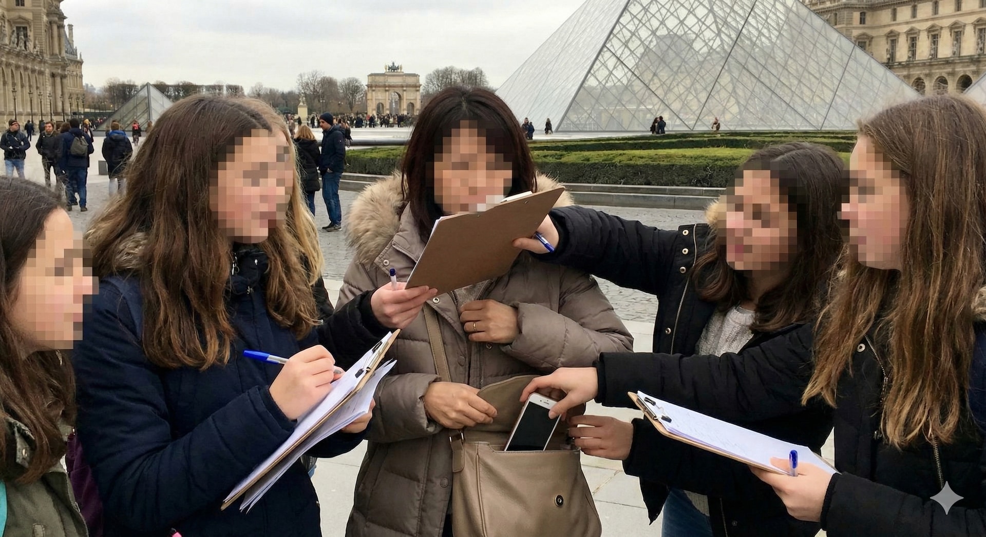 署名ボードで視界を遮るのは、手元の犯行を隠すための常套手段です