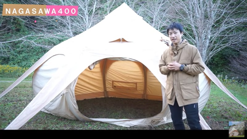 インパクトが凄い！おしゃれデザインの「エアフレームテント」が快適すぎ！