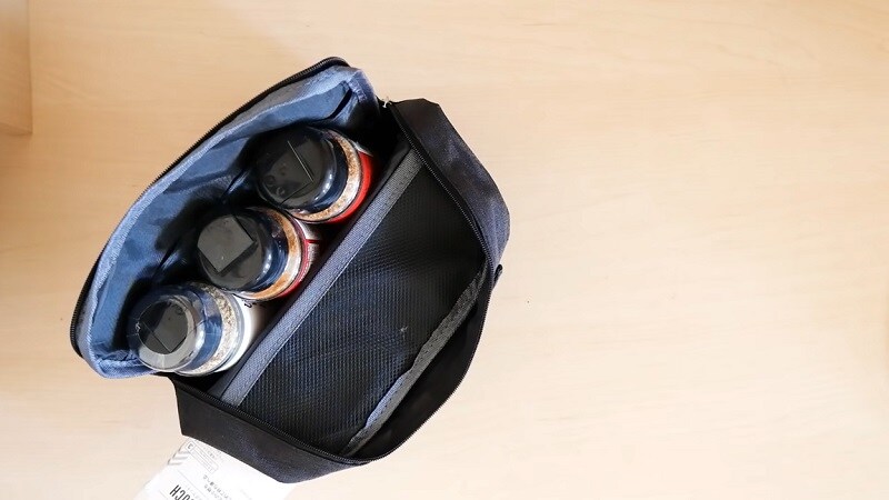 【ダイソーギア】「スタンドポーチ」がスパイス収納に便利！自立するから料理がラク◎