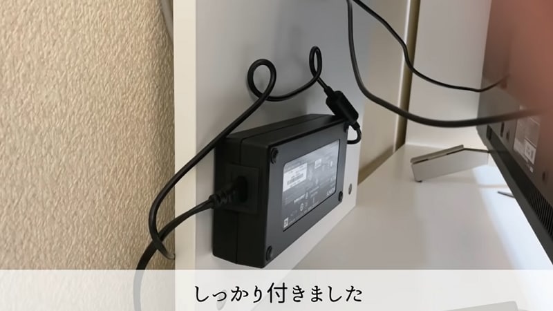 重さがあるものも、しっかり取り付けることができた