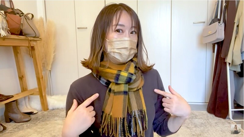どう巻けばいい？【しまむら】高コスパカシミヤ入りマフラーで簡単オシャレ巻き！