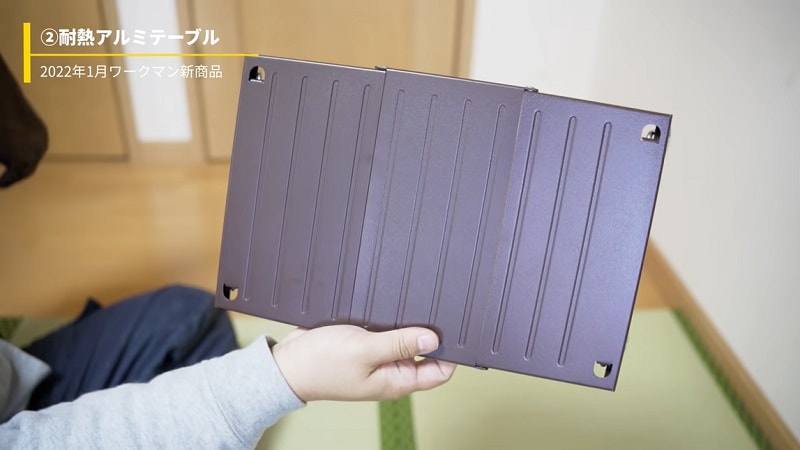 新作【ワークマン】980円「耐熱アルミテーブル」！大ヒットギアが耐熱になって登場