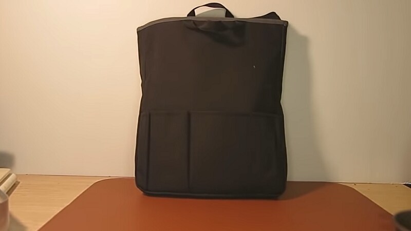 【ダイソー】の「リュックインバッグ」330円がキャンプギア収納に使える！