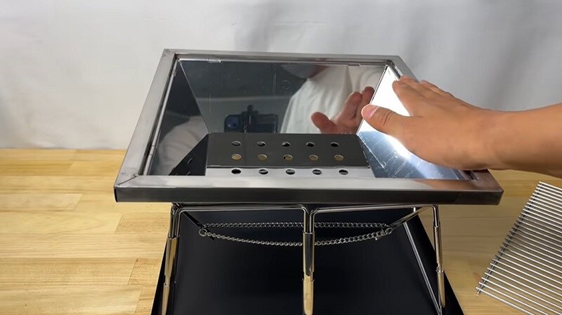 ワンタッチに感動！【ニトリ】組み立て簡単な焚き火台BBQグリルが超おすすめ！