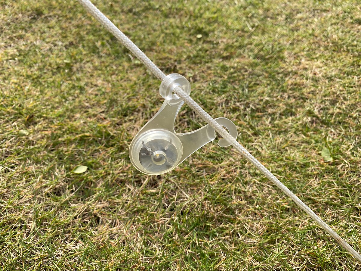 【ダイソー】テントロープ用LEDライト！キャンプの安全対策に！