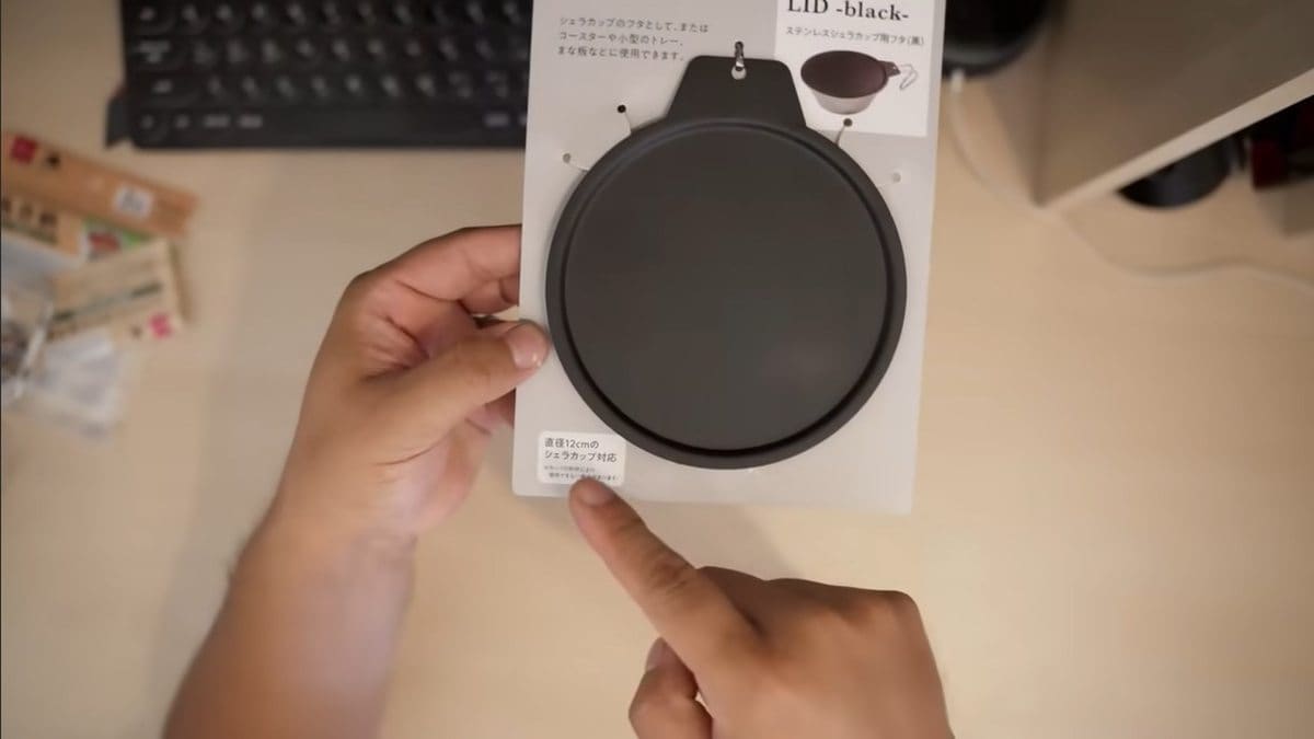 【100均ギア】シェラカップ蓋に新色が登場！艶消しブラックがかっこいい～