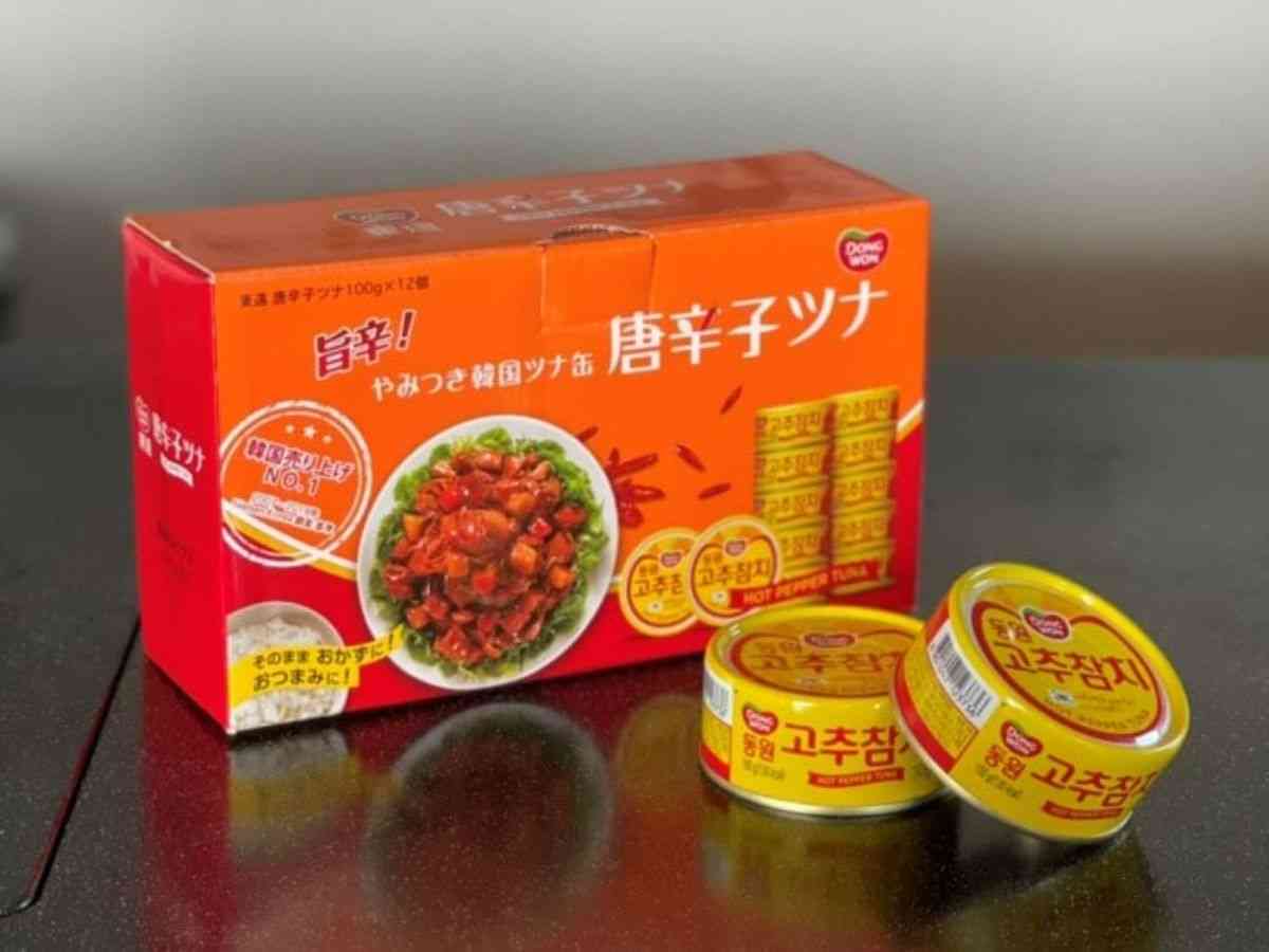 コストコ韓国ツナ缶「東遠 唐辛子ツナ缶」
