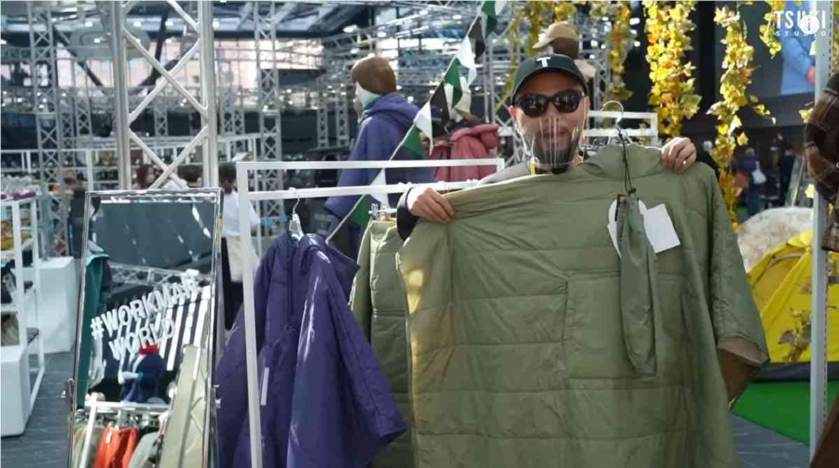 【ワークマン女子】撥水ブランケットポンチョ（3900円）・雨の自転車や冬のキャンプでもあったか！