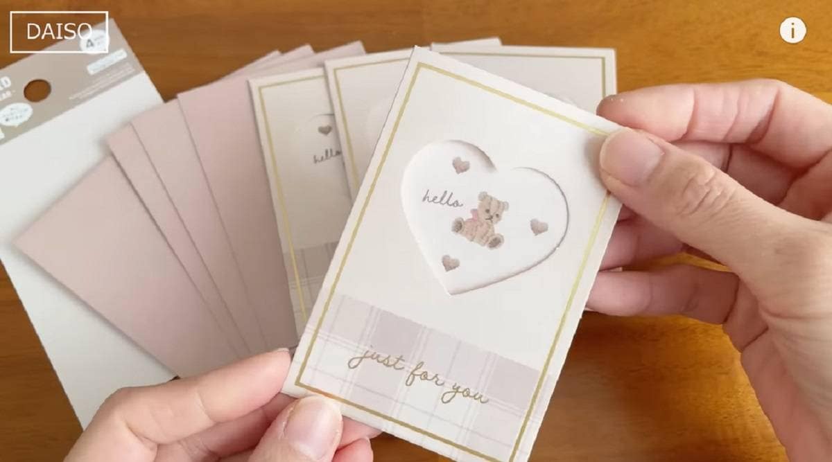 【ダイソー】100均グッズでバレンタインカードを可愛いくデコ◎激かわシール＆カード4選