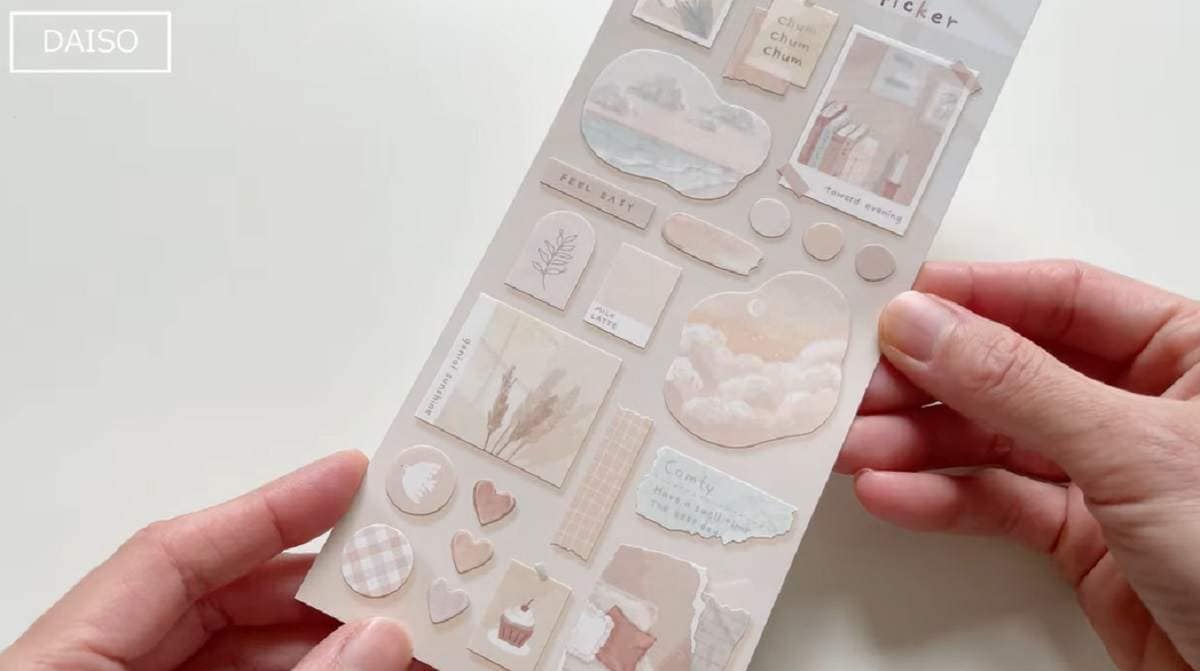 【ダイソー】新商品の激カワシール3選！手帳のデコにも使えるシンプル＆おしゃれなデザインが素敵