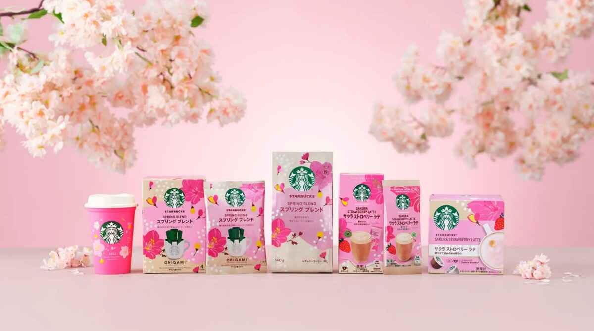 【スターバックス】春季限定コーヒー「スプリング ブレンド」と「サクラ ストロベリー ラテ」が2/15～新発売！