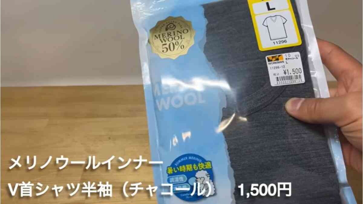 【ワークマン】春夏もメリノウールインナー（1500円）に決まり！吸湿速乾・調温機能で暑い日も快適