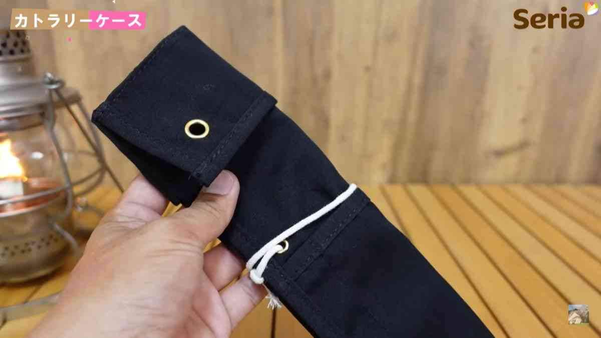 【セリア】カトラリーケースを持参してキャンプ料理を楽しもう！たたんでコンパクトに持ち歩けて便利