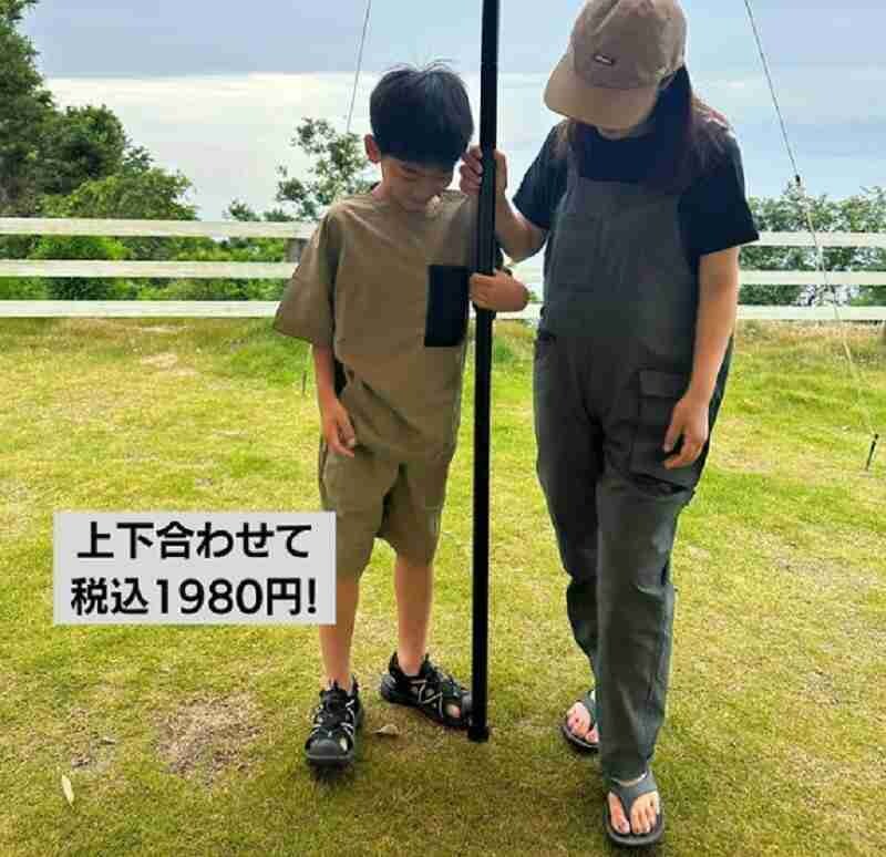 【ワークマンキッズ】セットアップで着れる！水陸両用Tシャツ＆ショートパンツで夏休みのレジャーもお任せ