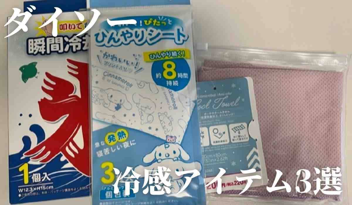 【ダイソー】ひんやり冷感アイテム3選！冷却パックやクールタオルなど暑い夏を乗り切る便利グッズが充実