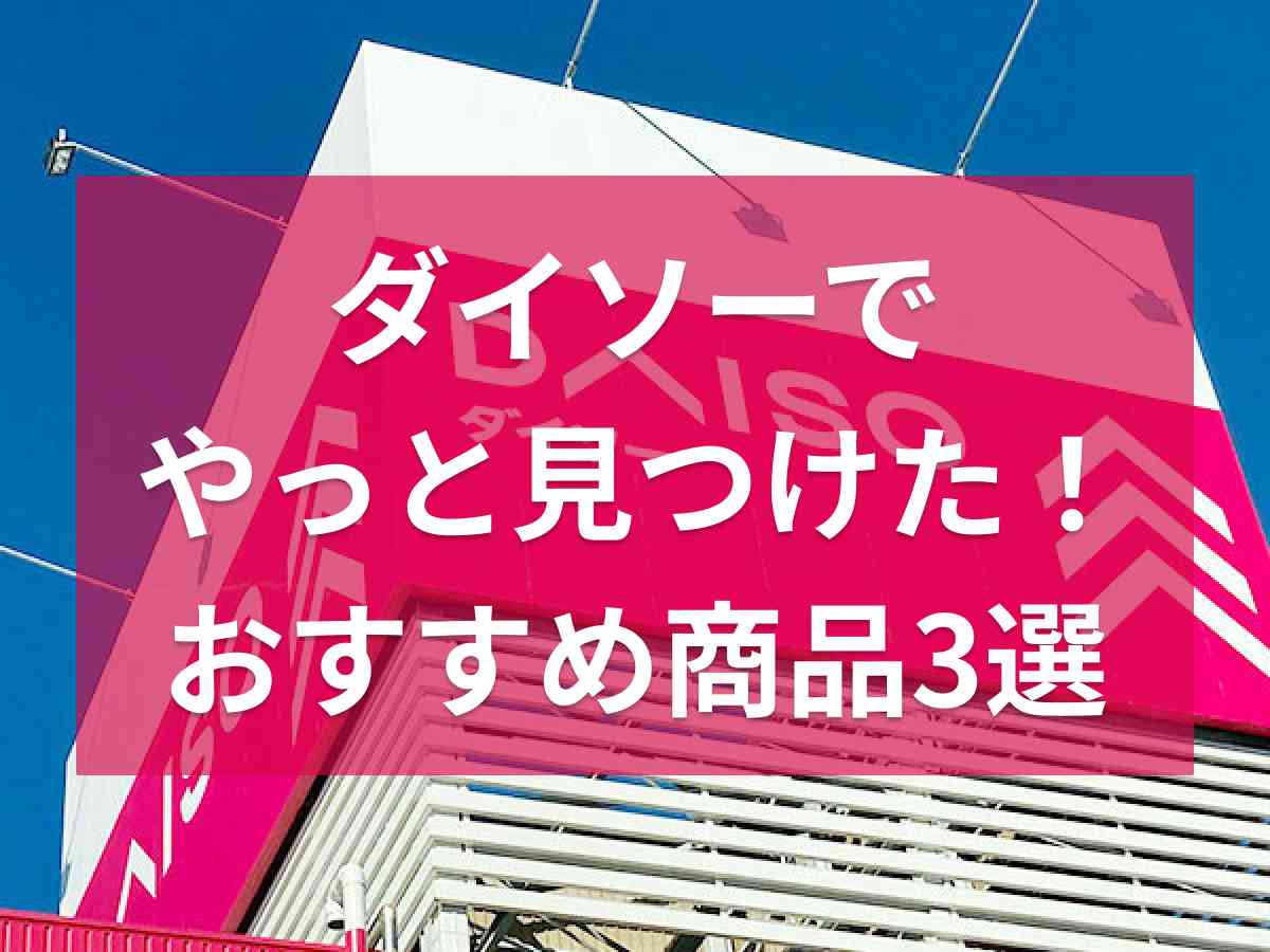 日用品からキャンプギアまでさまざまな商品を探せるダイソー