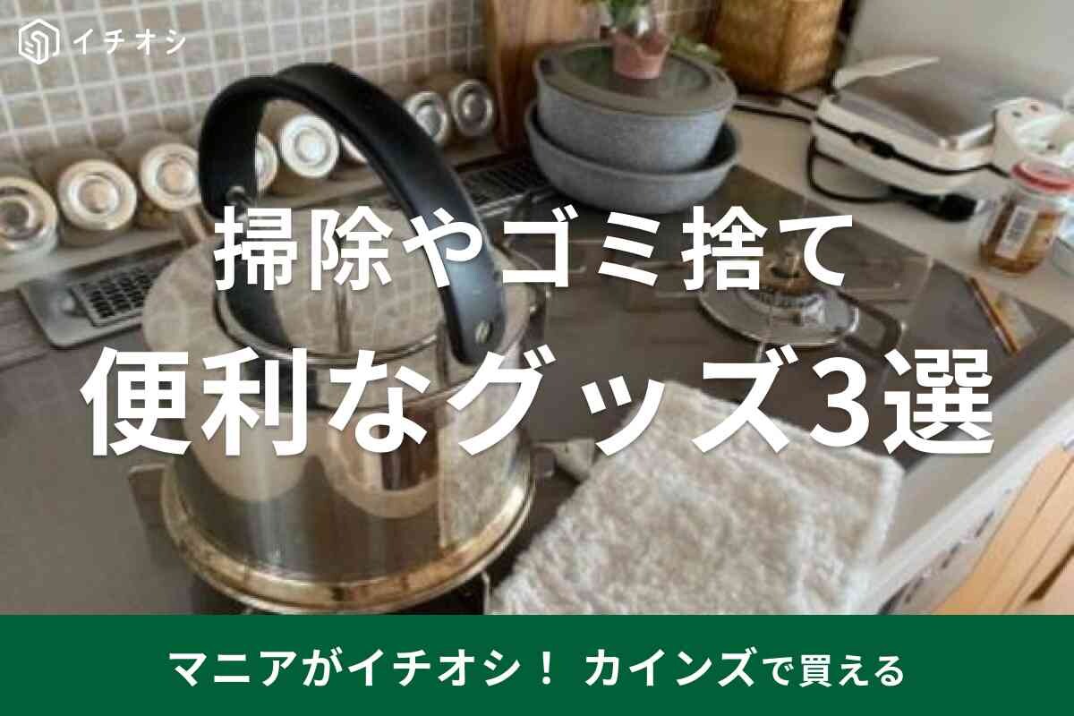 【カインズ】掃除やゴミ捨てが劇的にラクになる!?家に用意しておくと便利な日用品3選
