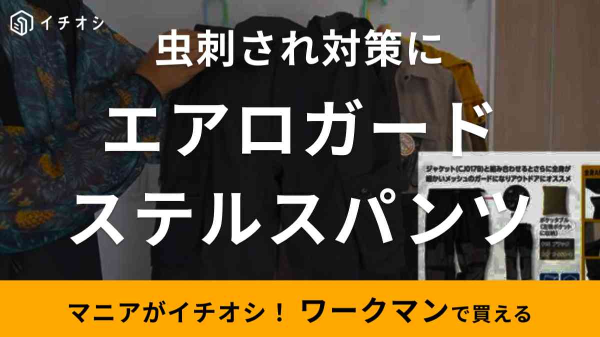 虫刺され対策にぴったり！ワークマンの「エアロガードステルスパンツ」を紹介