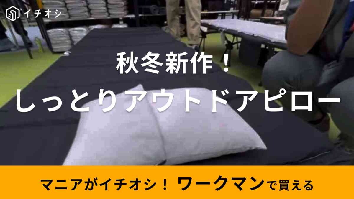 【ワークマン】2023秋冬新作「しっとりアウトドアピロー」は寝心地にこだわりアリ！極上の肌ざわりで快眠◎