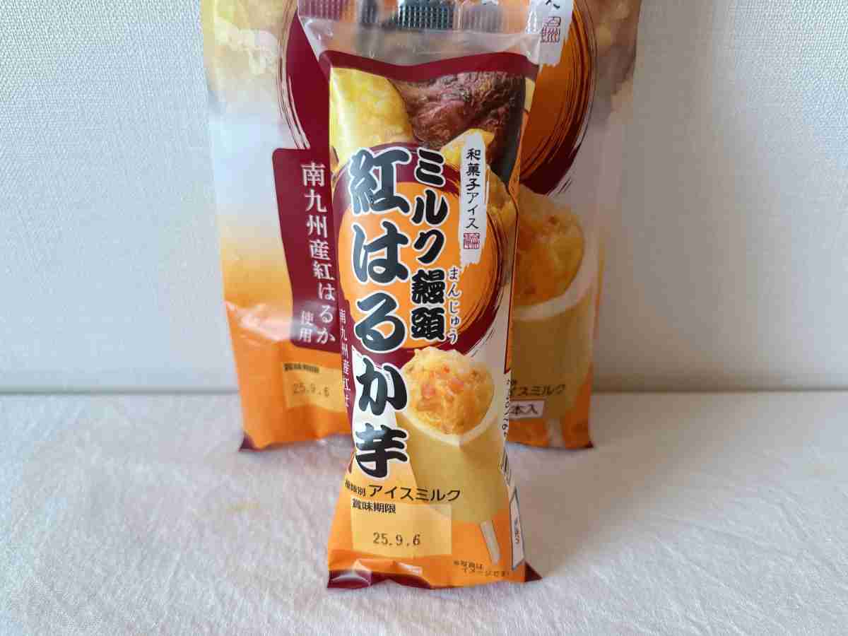 シャトレーゼ「和菓子アイス ミルク饅頭　紅はるか芋」のお値段は税込324円