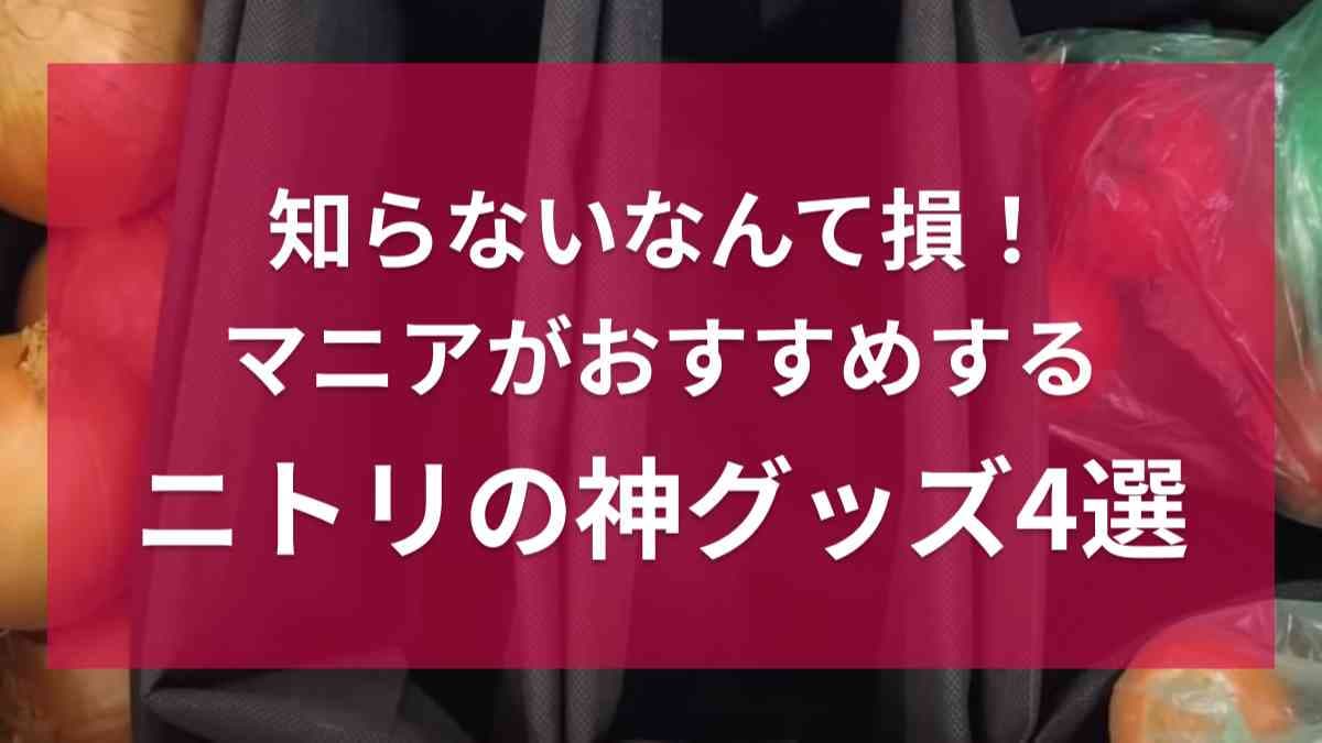 【ニトリ】マニアが「知らないと後悔」と太鼓判！「抗菌野菜収納袋」などキッチンで使える神アイテム4選