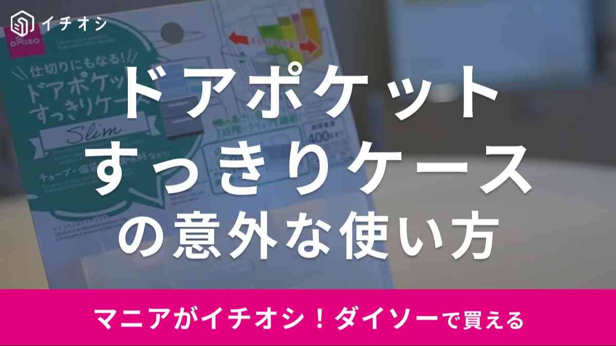 【ダイソー】グッズ活用術！「ドアポケットすっきりケース」“じゃない方”の使い方がすごかった