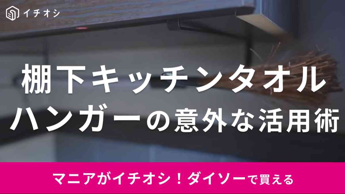 【ダイソー】棚下キッチンタオルハンガーは玄関収納でも意外な活用術がある！マニアの使用方法とは