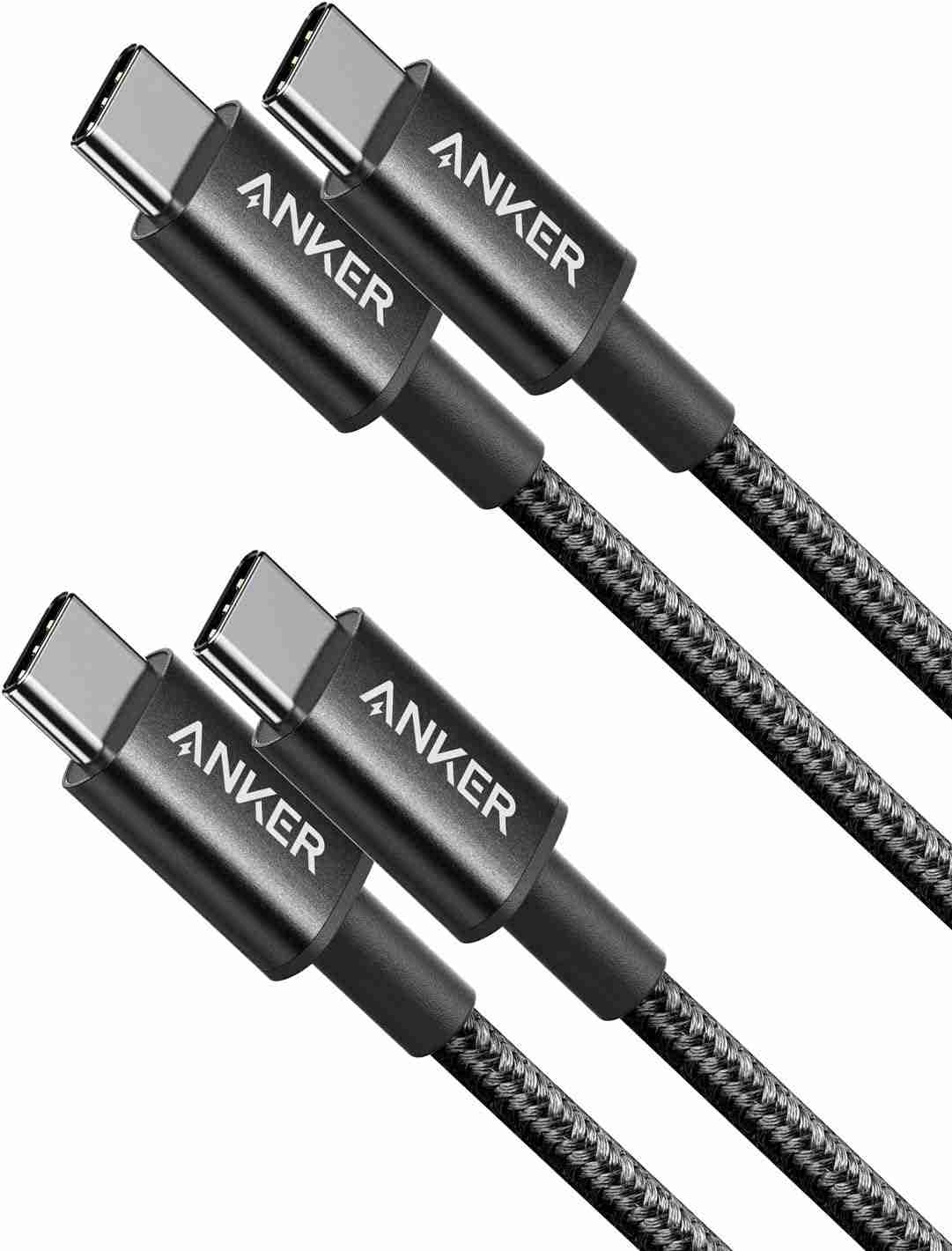 アンカー「Anker NewNylon USB-C to USB-C Cable 2.0 60W」は2本セットで税込1290円