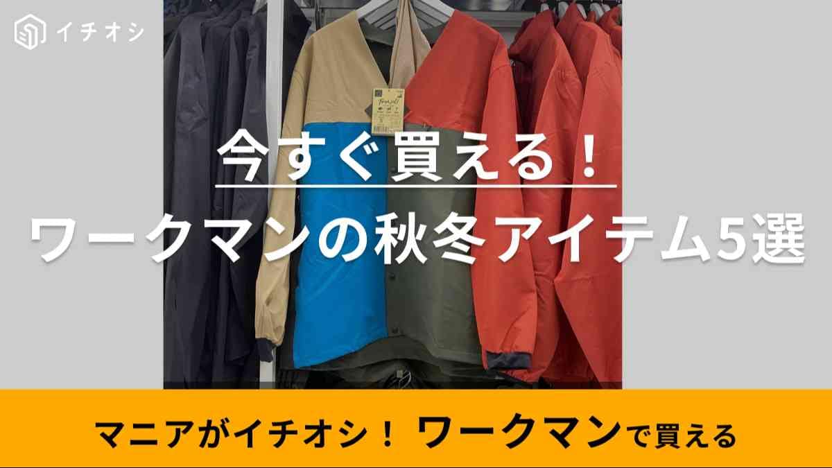 秋冬に使えるアイテム豊作じゃん！【ワークマン】のパーカーやスウェットにアウターまでマニア注目の5選